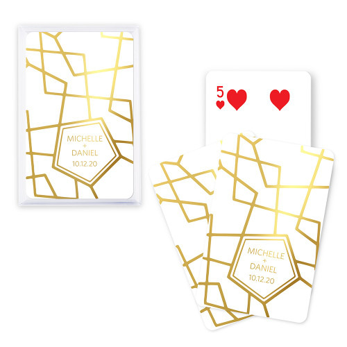 Personalized Playing Card Favors - Foil - Retro Luxe Personalized Playing Card Favors - Foil - Retro Luxe