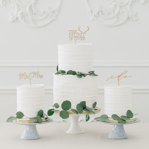 Wood Wedding Cake Topper - Mr. & Mrs., Happily, I Do, Better Together, Forever Wood Wedding Cake Topper - Mr. & Mrs., Happily, I Do, Better Together, Forever