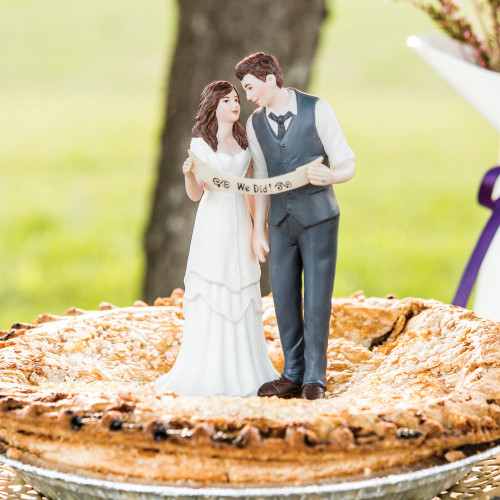 Romantic Wedding Cake Topper - Unique - Casual - Bride & Groom - Indie Romantic Wedding Cake Topper - Unique - Casual - Bride & Groom - Indie