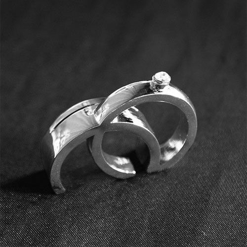 Silver Ring Place Card Holders Silver Ring Place Card Holders