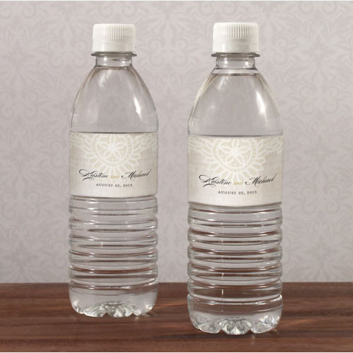 Personalized Water Bottle Labels - Vintage Lace Personalized Water Bottle Labels - Vintage Lace