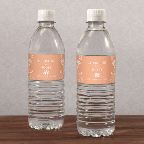 Personalized Water Bottle Labels - Forget Me Not Personalized Water Bottle Labels - Forget Me Not