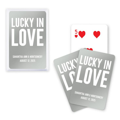 Personalized Las Vegas Sign Playing Cards