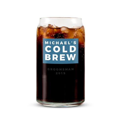 Personalized Can Shaped Beer Glass - Drinking Glass - Cold Brew Personalized Can Shaped Beer Glass - Drinking Glass - Cold Brew