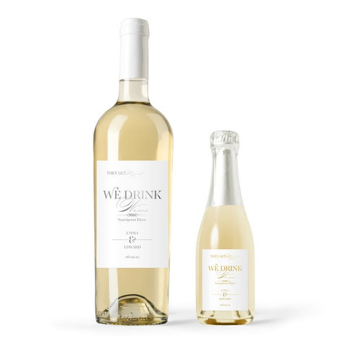 Personalized Foil Wine Bottle Labels - Classic Script Personalized Foil Wine Bottle Labels - Classic Script