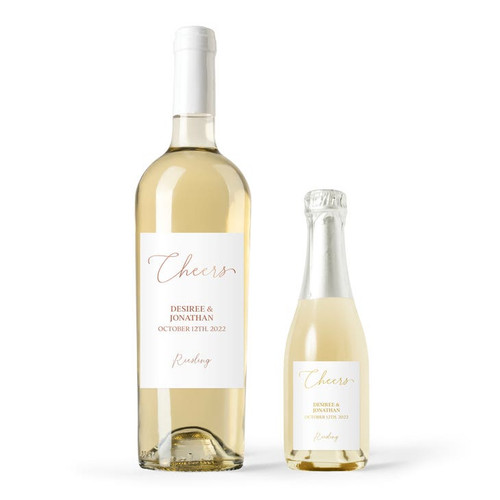 Personalized Foil Wine Bottle Labels - Cheers Personalized Foil Wine Bottle Labels - Cheers