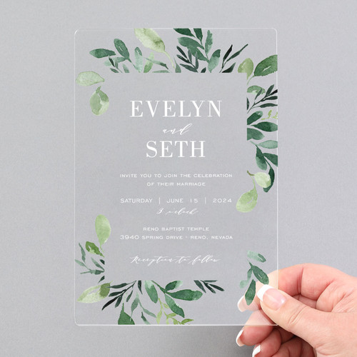 Clear Wedding Invitations Clear Wedding Invitations