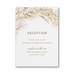 Pampas Grass Wedding Invitations - Pampas Grass