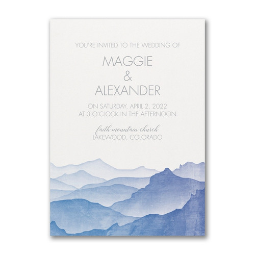 Mountain Wedding Invitations Mountain Wedding Invitations
