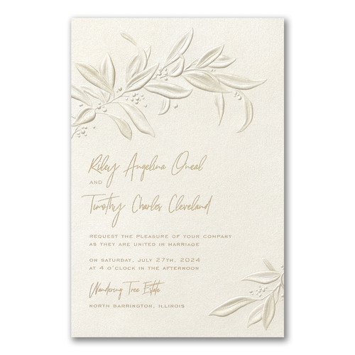 Pearl Foil Wedding Invitations Pearl Foil Wedding Invitations