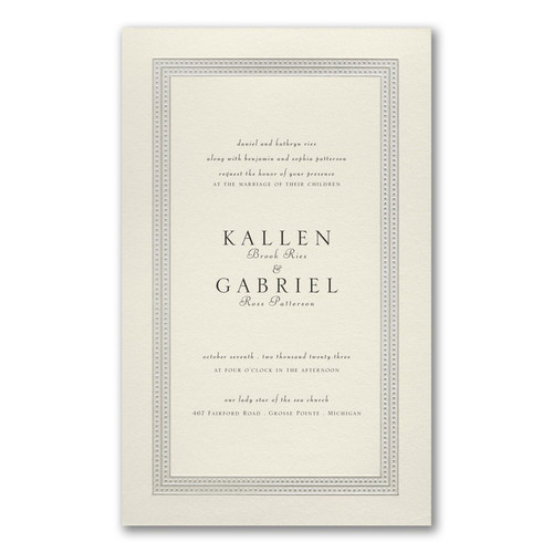 Border Wedding Invitations