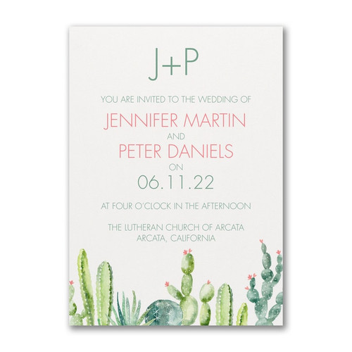 Desert Wedding Invitations