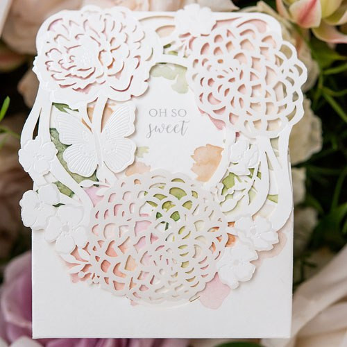 Floral Garden Favor Boxes - Filigree Floral Garden Favor Boxes - Filigree