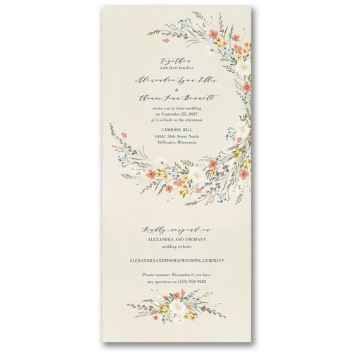 Wildflowers Wedding Invitations