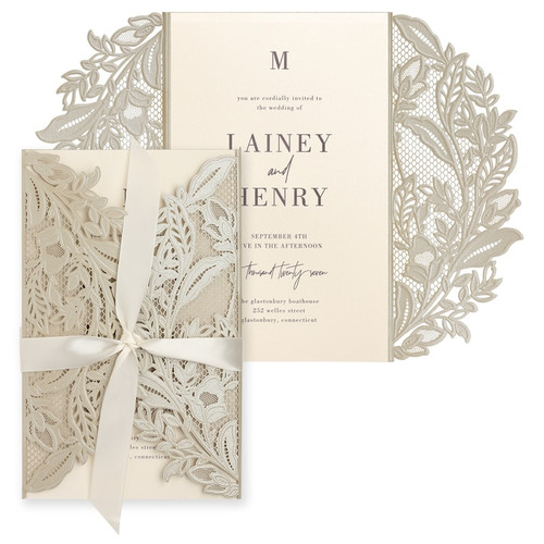 Ribbon Wedding Invitations Ribbon Wedding Invitations