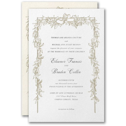 Bow Wedding Invitations