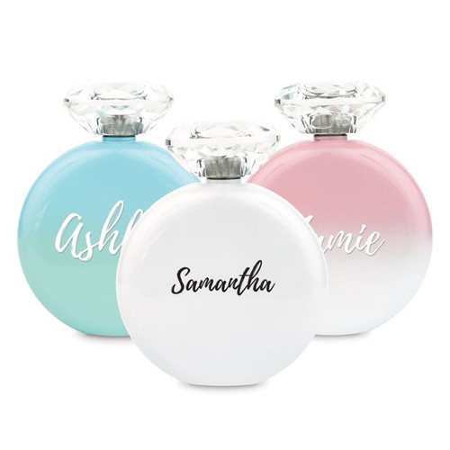 Personalized Stainless Steel Flask - Bridesmaid Gift - Calligraphy Personalized Stainless Steel Flask - Bridesmaid Gift - Calligraphy