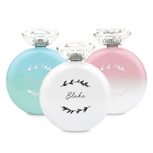 Personalized Stainless Steel Flask - Bridesmaid Gift - Garland Personalized Stainless Steel Flask - Bridesmaid Gift - Garland
