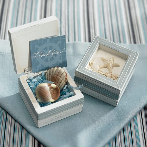 Beach Favor Boxes - Wooden Trinket Boxes Beach Favor Boxes - Wooden Trinket Boxes