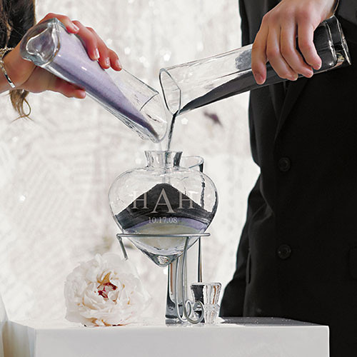 Heart Sand Ceremony Vase Set Heart Sand Ceremony Vase Set