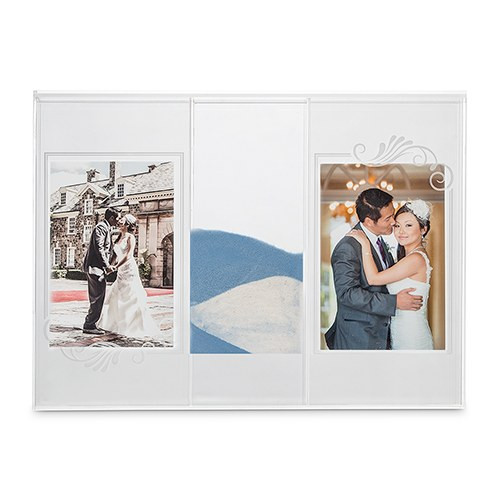 Sand Ceremony Shadow Box w/Photo Frames Sand Ceremony Shadow Box w/Photo Frames