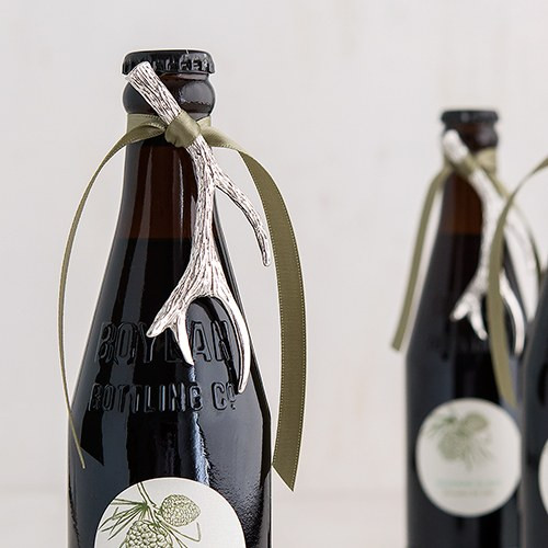 Antler Bottle Opener Favors in Silver - Woodland Wedding Antler Bottle Opener Favors in Silver - Woodland Wedding