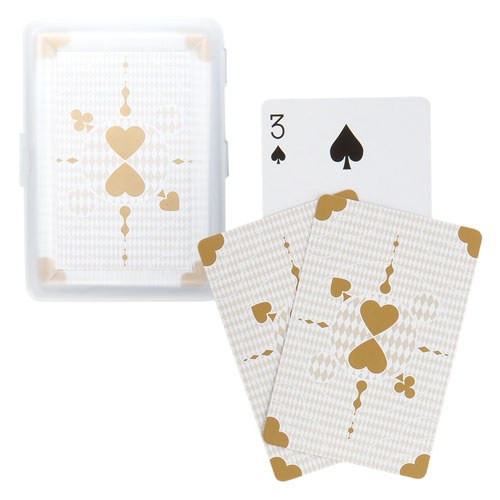 Playing Card Favors in Metallic Gold Playing Card Favors in Metallic Gold