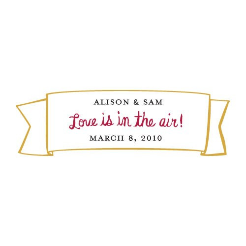 Love Is In The Air Favor Sticker Love Is In The Air Favor Sticker