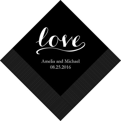 LOVE Personalized Napkins LOVE Personalized Napkins