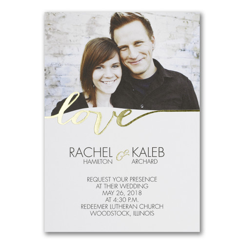 Photo Wedding Invitations - Love Light