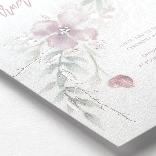 Watercolor Wedding Invitations - Boho Sophistication