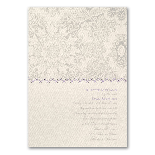 Damask Wedding Invitations - In Stitches