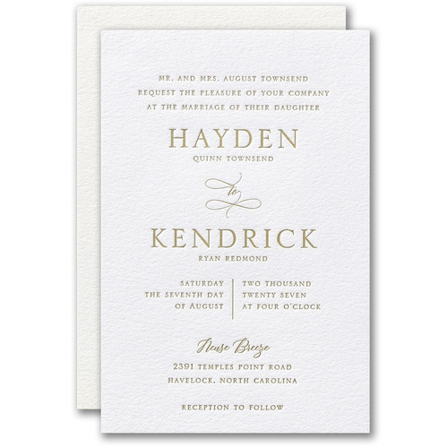 Classic Wedding Invitations - Sensational Nuptials