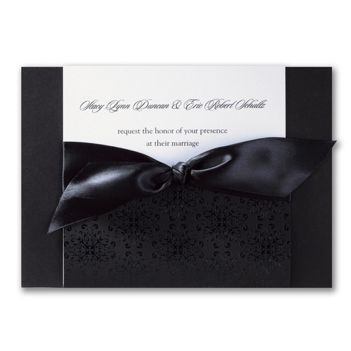 Elegant Wedding Invitations - Ebony Amour