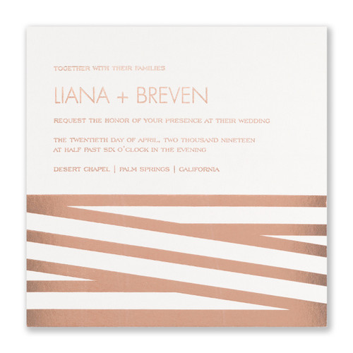 Modern Wedding Invitations - New Stripes