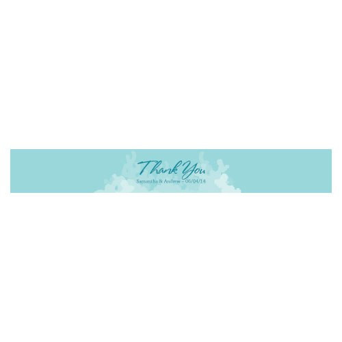 Coral Bottle Stopper Paper Ribbon - Sea Blue Coral Bottle Stopper Paper Ribbon - Sea Blue