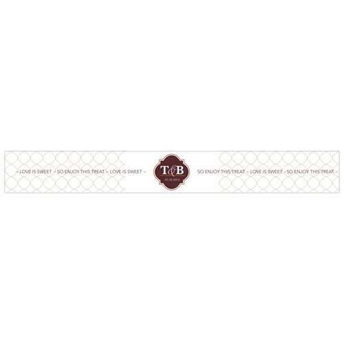 Crest Paper Ribbon Wrap - Chocolate Brown Crest Paper Ribbon Wrap - Chocolate Brown