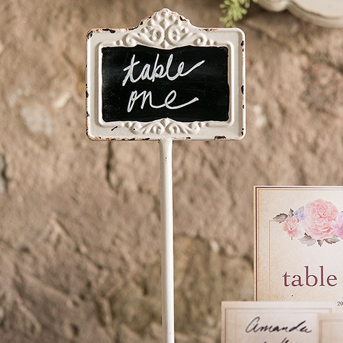 Chalkboard Table Sign with Stand - Vintage