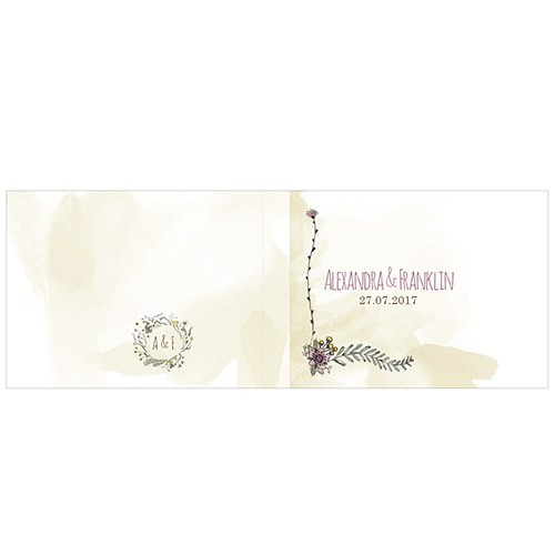 Personalized Notepad Favors - Natural Charm Personalized Notepad Favors - Natural Charm