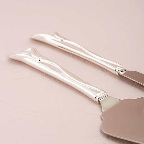 Cake Serving Set with Calla Lily Cake Serving Set with Calla Lily