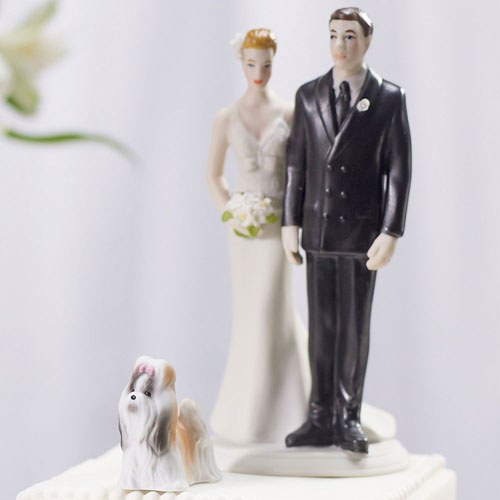 Pet Wedding Cake Topper - Dog - Shih Tsu Pet Wedding Cake Topper - Dog - Shih Tsu