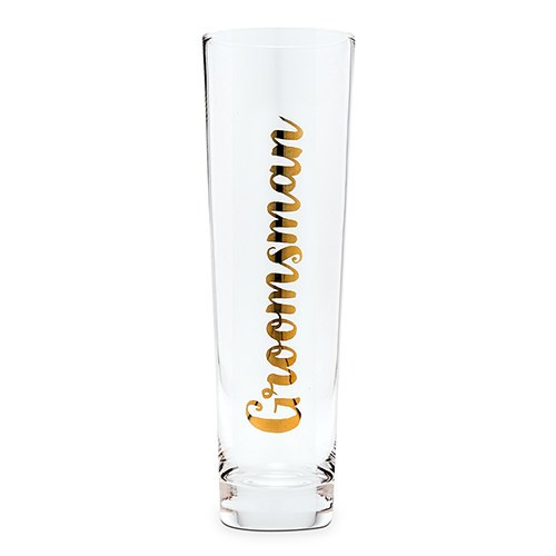 Groomsman Champagne Flute in Gold Groomsman Champagne Flute in Gold