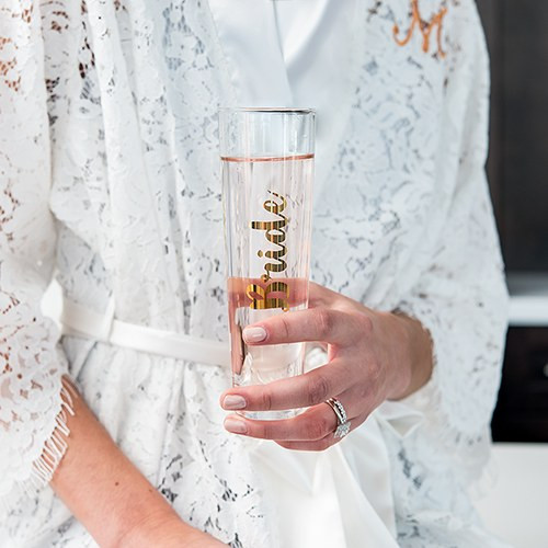 Bride Champagne Flute in Gold Bride Champagne Flute in Gold