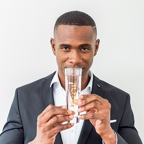 Cheers Champagne Flute in Gold