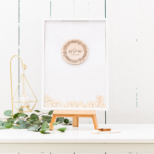 Wedding Drop Box Guest Book Alternative - Love Wreath Wedding Drop Box Guest Book Alternative - Love Wreath