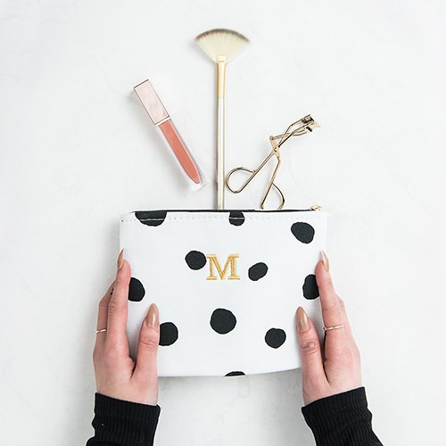 Polka Dot Makeup Bag - Bridesmaid Gift Polka Dot Makeup Bag - Bridesmaid Gift