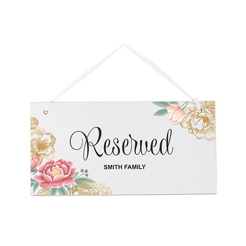 Personalized Wedding Sign - Modern Floral - Small  Personalized Wedding Sign - Modern Floral - Small