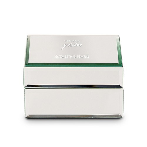 Personalized Mirrored Jewelry Box - You're A Gem Personalized Mirrored Jewelry Box - You're A Gem