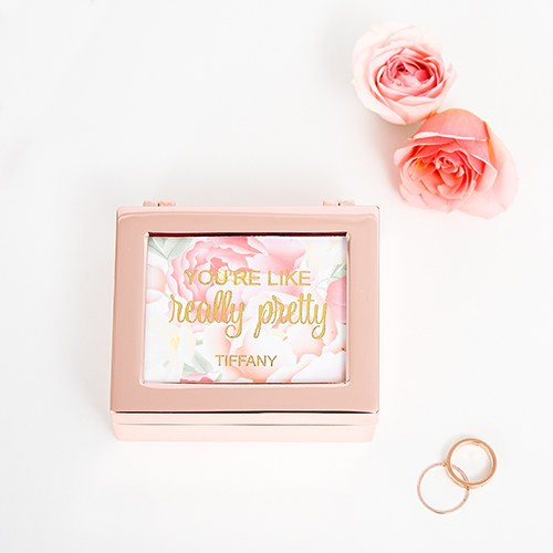 Personalized Jewelry Box - Modern Floral Personalized Jewelry Box - Modern Floral