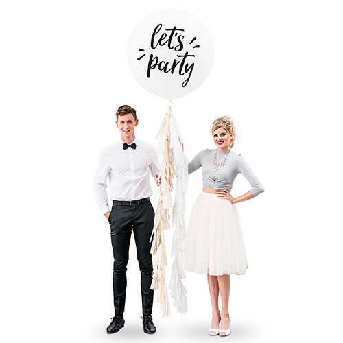 White Round Wedding Balloons - 36" - Let's Party White Round Wedding Balloons - 36" - Let's Party